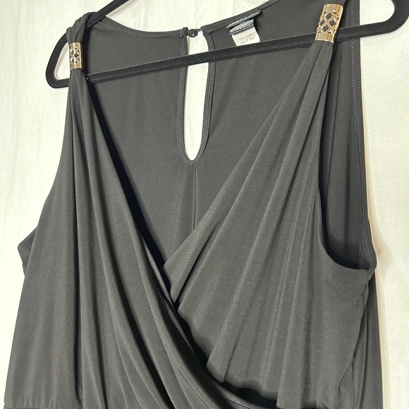 Torrid Black Jumpsuit Gold Hardware Surplice Neckline Plus Size 3X - Picture 9 of 9